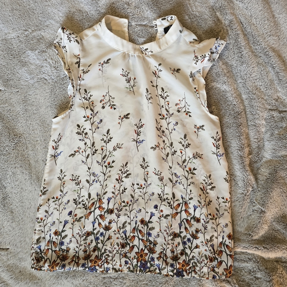 Sweet Rain Cream Floral Blouse
